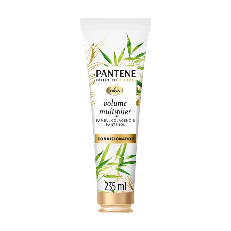 Pantene Condicionador Nutrient Blends Multiplicador De Volume Com Bambu, Colágeno E Pantenol 235ml