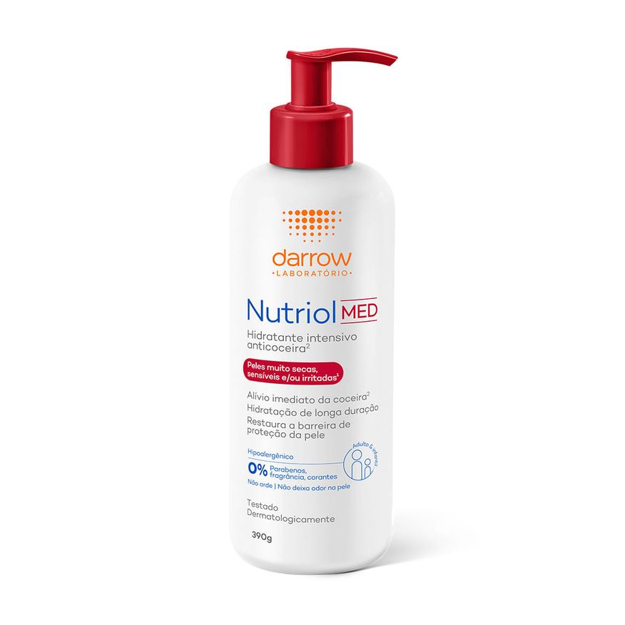 Nutriol Loção Corporal Med Hidratante Intensiva Anticoceira 390g