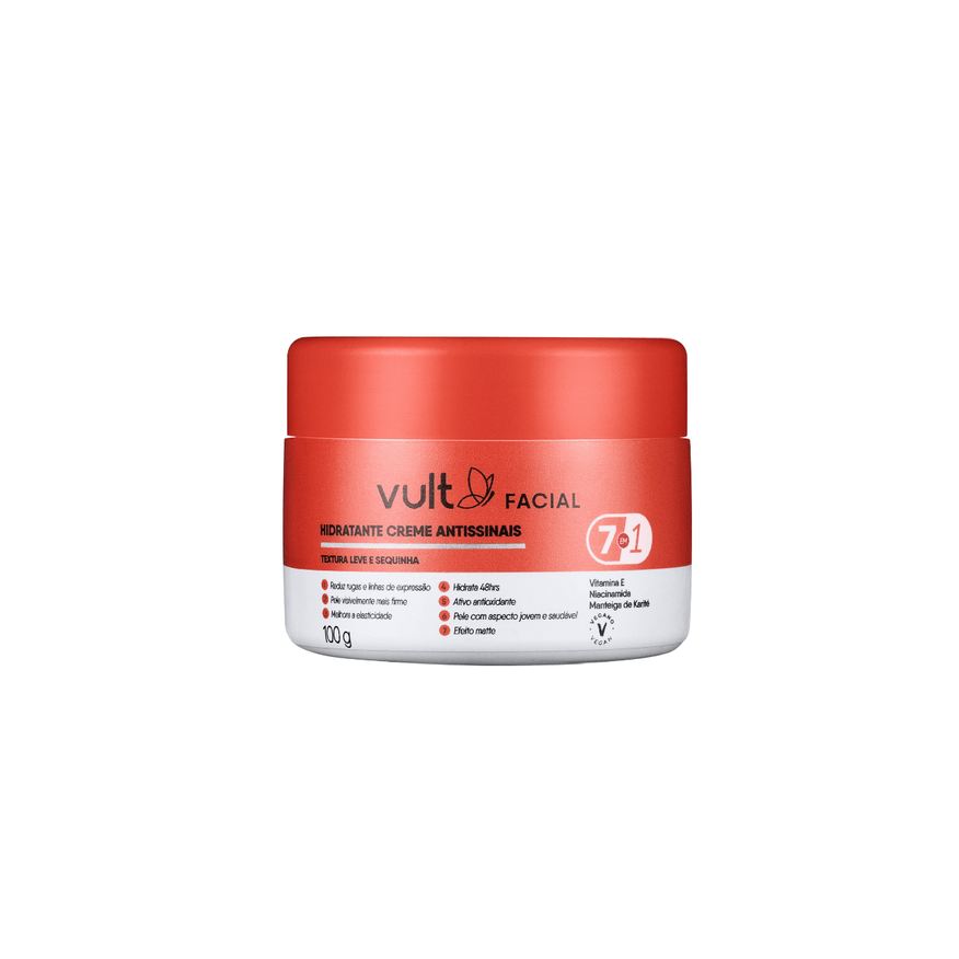 Vult Hidratante Facial Antissinais 7 em 1 100g
