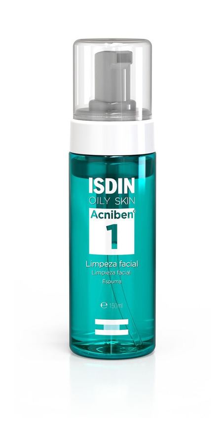 ISDIN Espuma de Limpeza Facial Acniben Suave Peles Oleosas e Acneicas 150ml