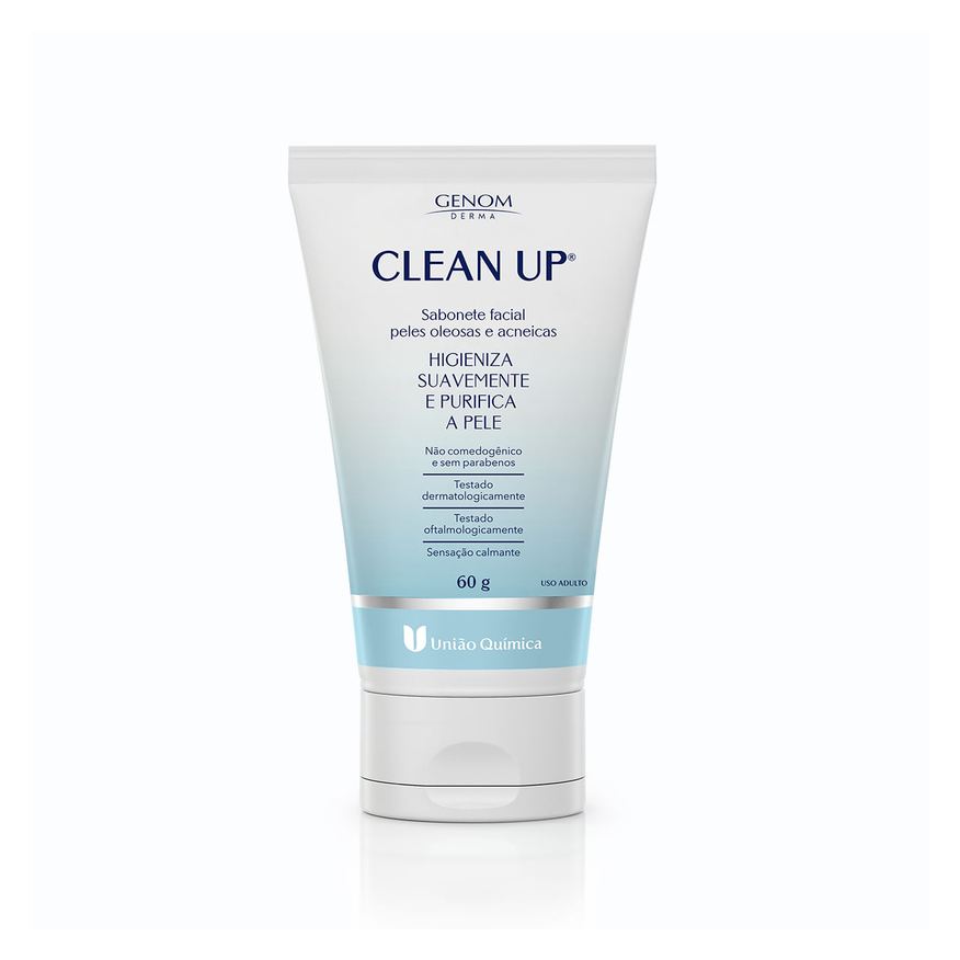 Genom Sabonete Facial Clean Up Derma Pele Oleosa e Acneica 60g