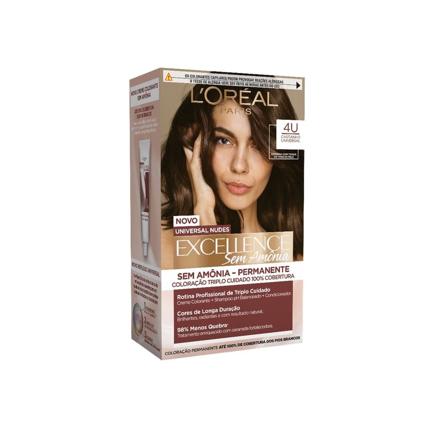 Imedia Tintura L'Oréal Imédia excellence Castanho sem amônia Universal 4u