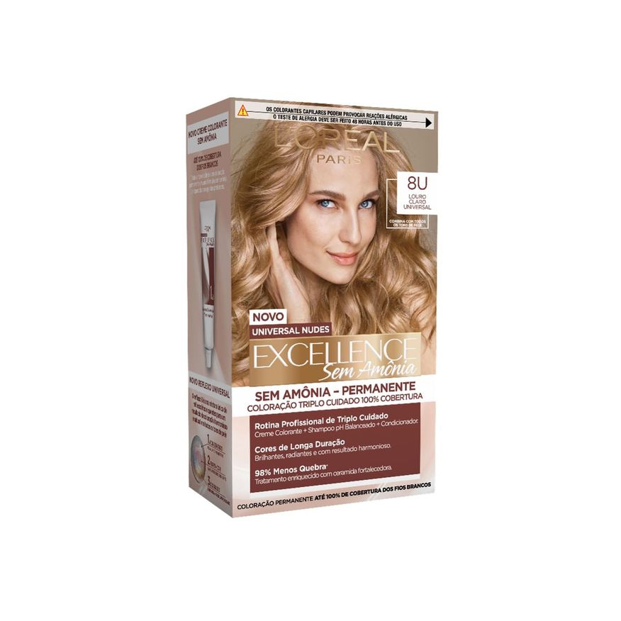 Imedia Tintura L'Oréal Imédia excellence Louro Claro Sem Amônia universal 8u