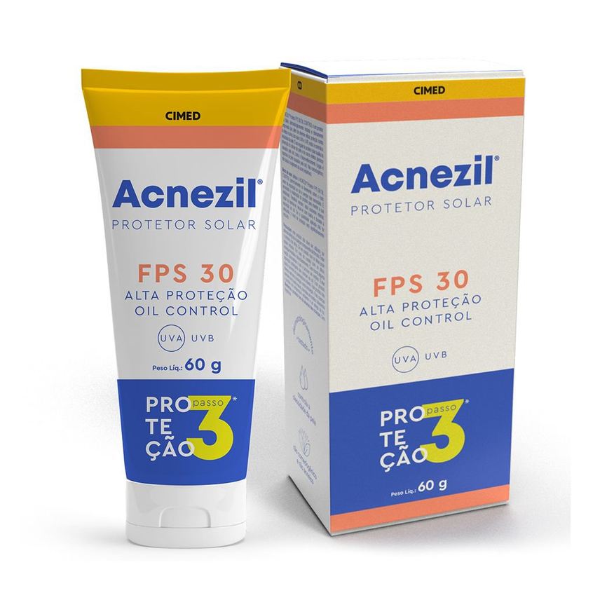 Acnezil Protetor Solar Facial Oil Control FPS30 60g