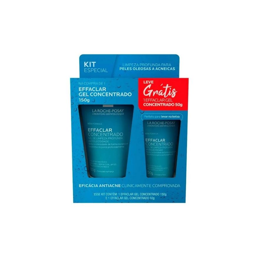 La Roche Posay Kit La Roche-Posay Gel de Limpeza Facial Limpeza Profunda 150g 1 Uni + Gel de Limpeza Facial Limpeza Profunda 50g 1 Uni