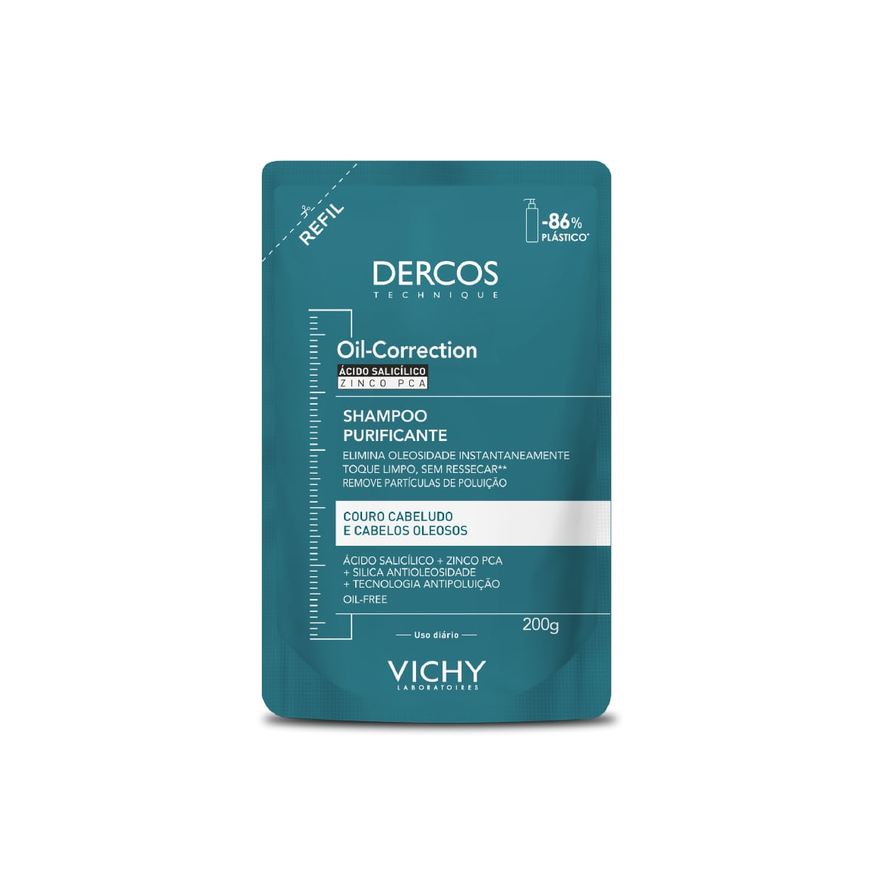 Dercos Shampoo Vichy Oil Correction Refil 200g