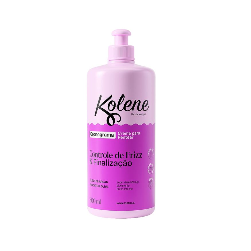 Kolene Creme de Pentear Cronograma Capilar Controle de Frizz & Finalização 500ml