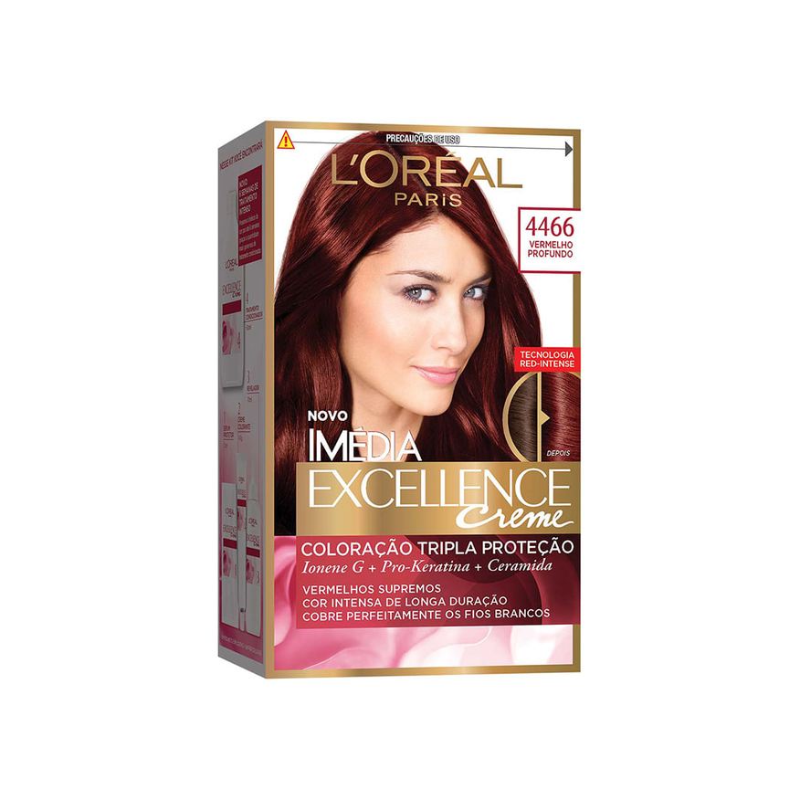 Imedia Tintura Imédia Excelance Loreal Paris Vermelho Profundo 4466