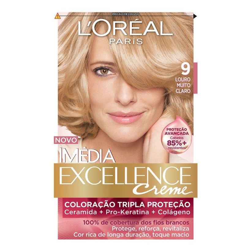 Imedia Tintura Imédia Excellence Creme Louro Muito Claro 9