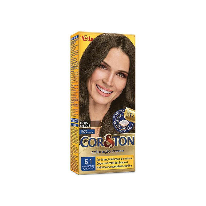 Cor&Ton Tintura Niely Louro Escuro Acinzentado 6.1