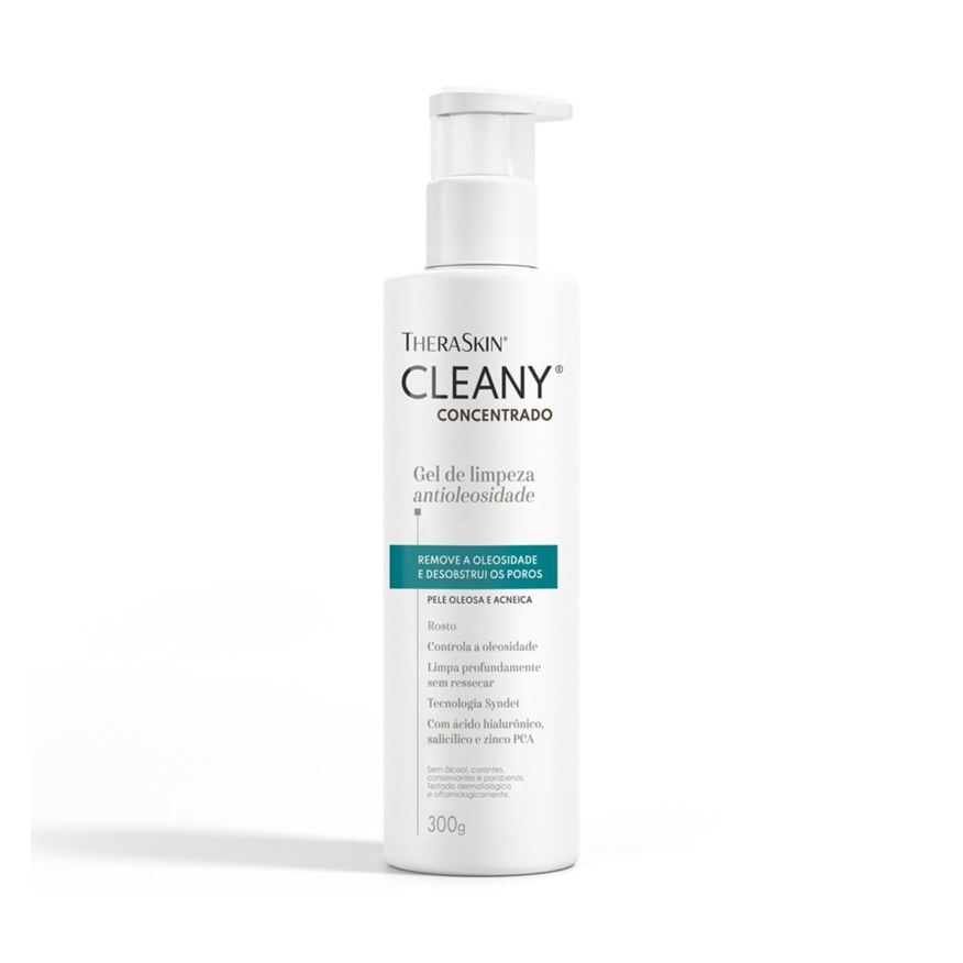 Theraskin Gel de Limpeza Facial Cleany Concentrado Antioleosidade 300ml