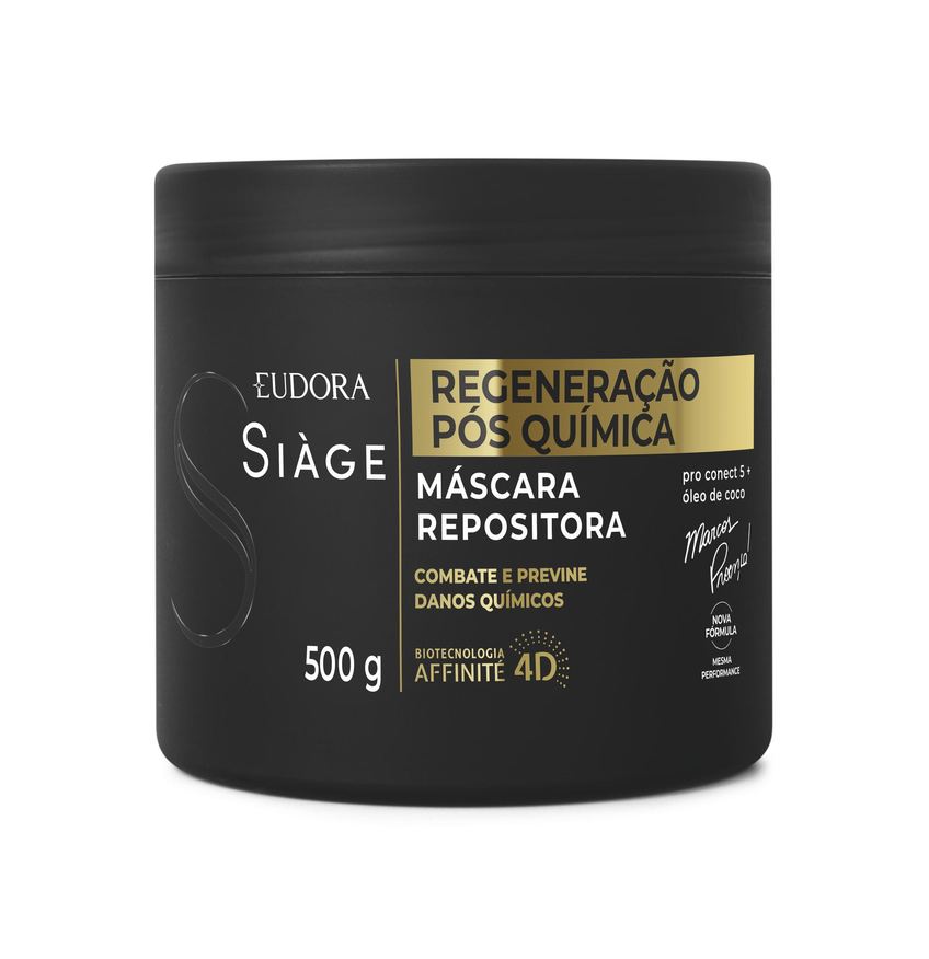 Siage Máscara Capilar Repositora Eudora Siàge Expert Regeneração Pós Química 500g