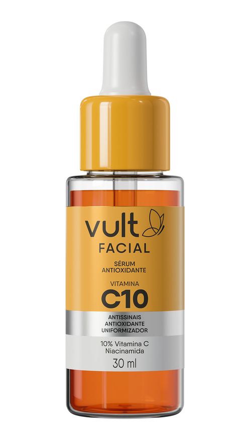 Vult Sérum Facial Vitamina C10 com 10% de Vitamina C e Niacinamida 30ml