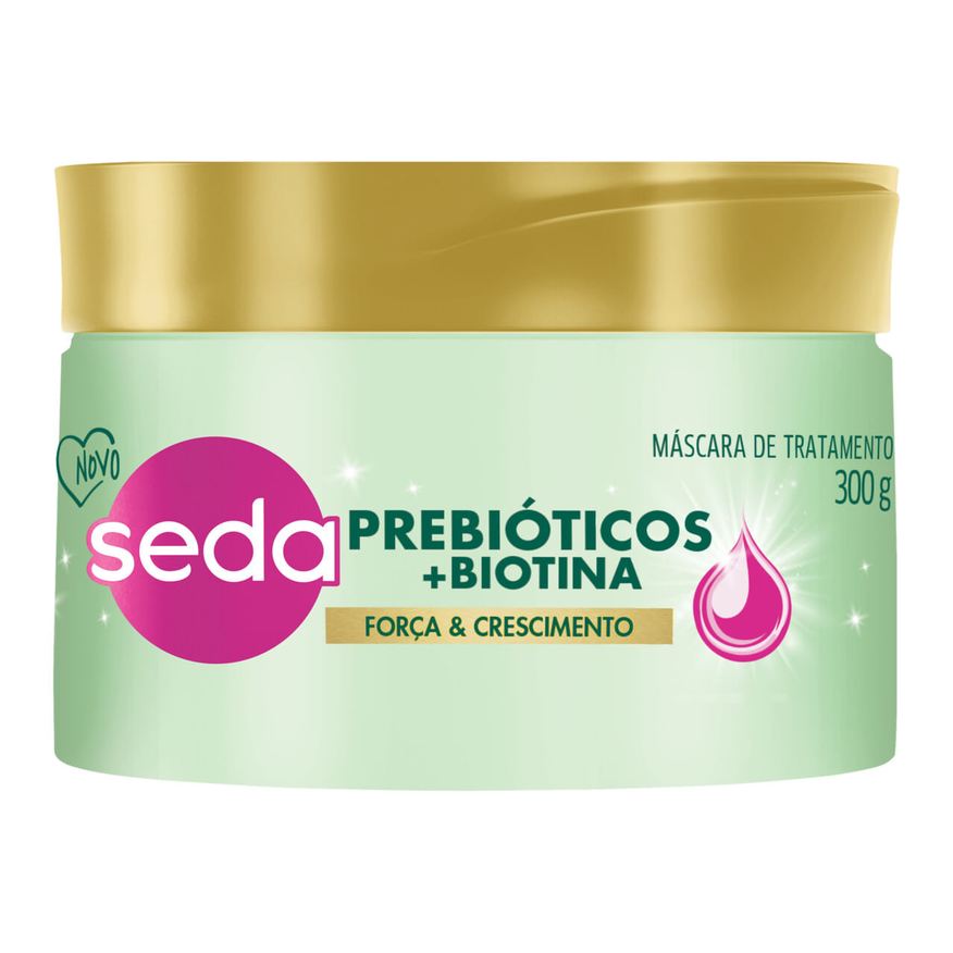 Seda Máscara Capilar Força & Crescimento Prebióticos e Biotina 300g