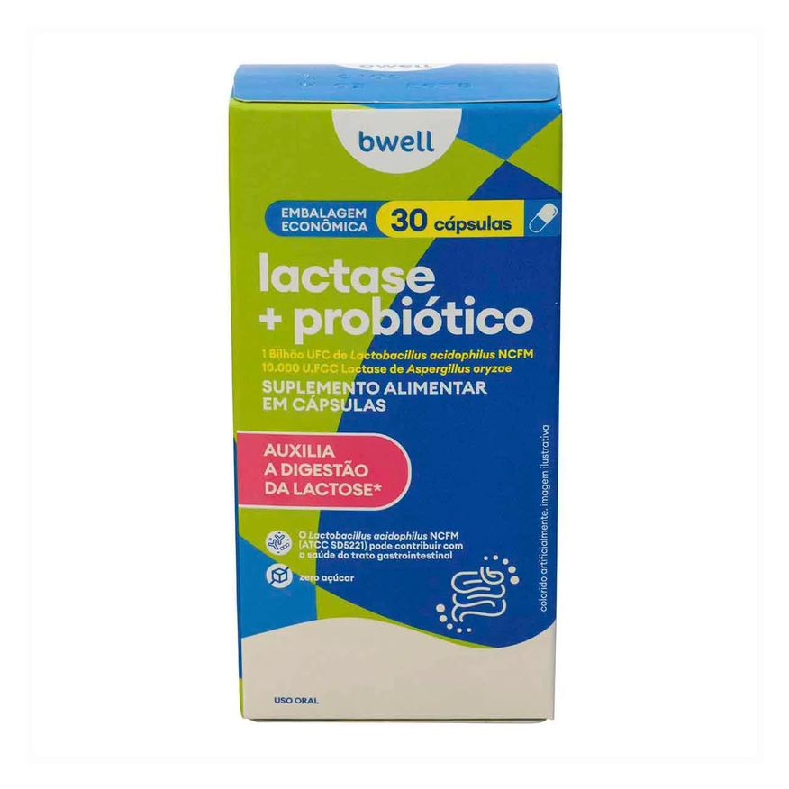 Lactase + Probiótico bwell 30 Cápsulas