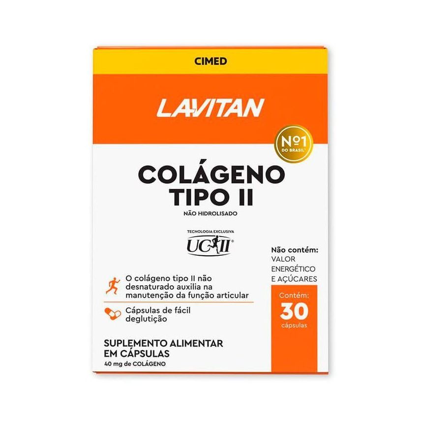 Colágeno Lavitan Tipo II 30 Cápsulas