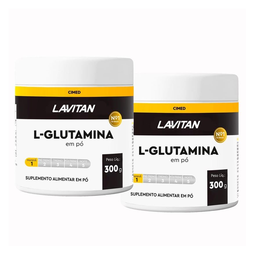 L-Glutamina Lavitan 300 g com Dosador