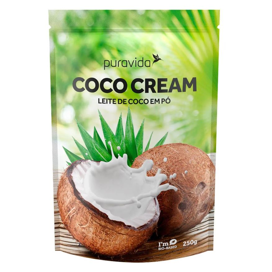 de Leite Coco em Pó Coco Cream 250g Puravida