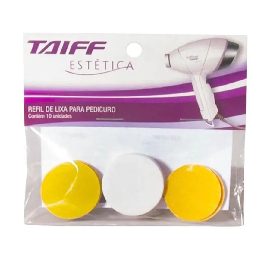 para Lixa Pedicuro Taiff Refil com 10 unidades