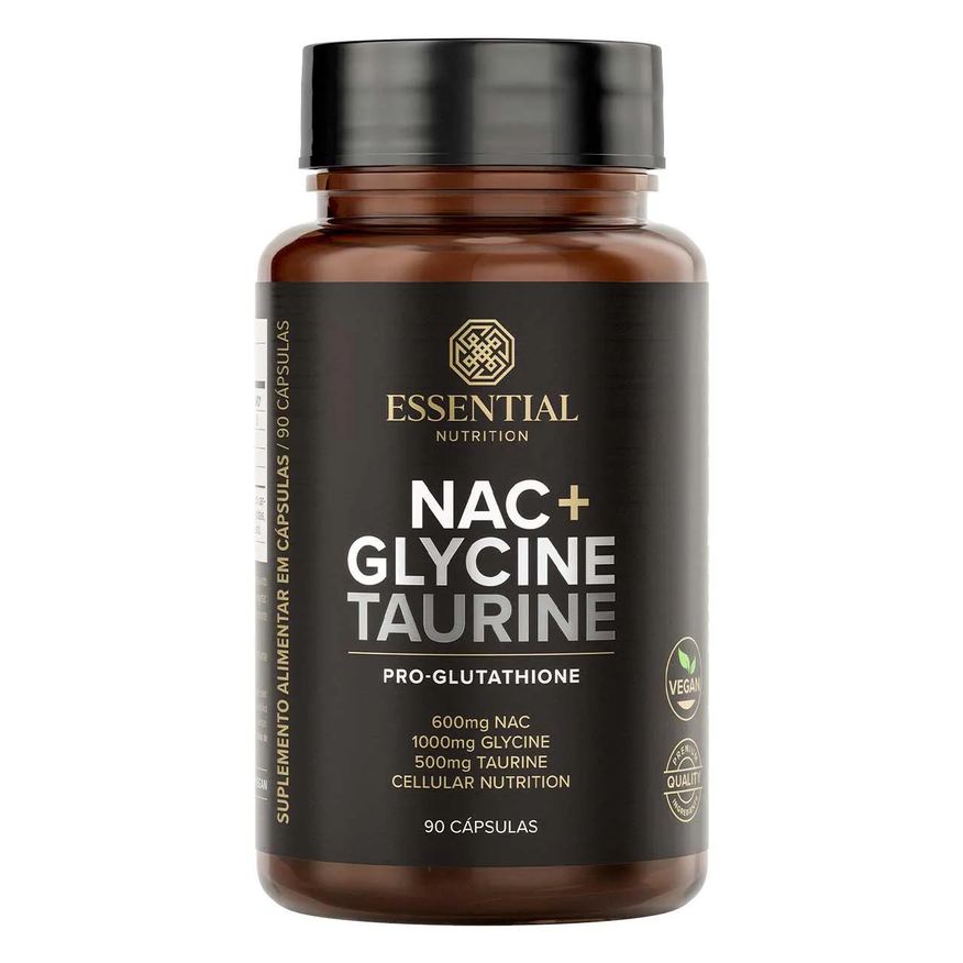 Nac + Glycine + Taurina – (90 Cápsulas) – Essential Nutrition