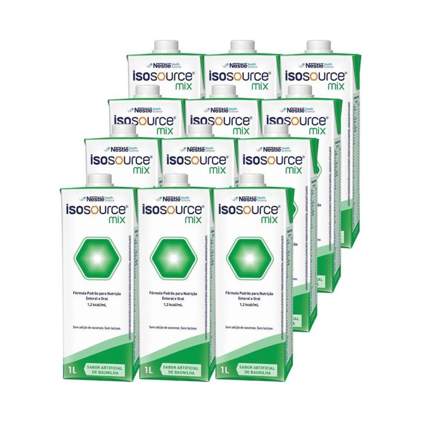Enteral Nutrição E Oral Isosource Mix 1L 12 Unidades