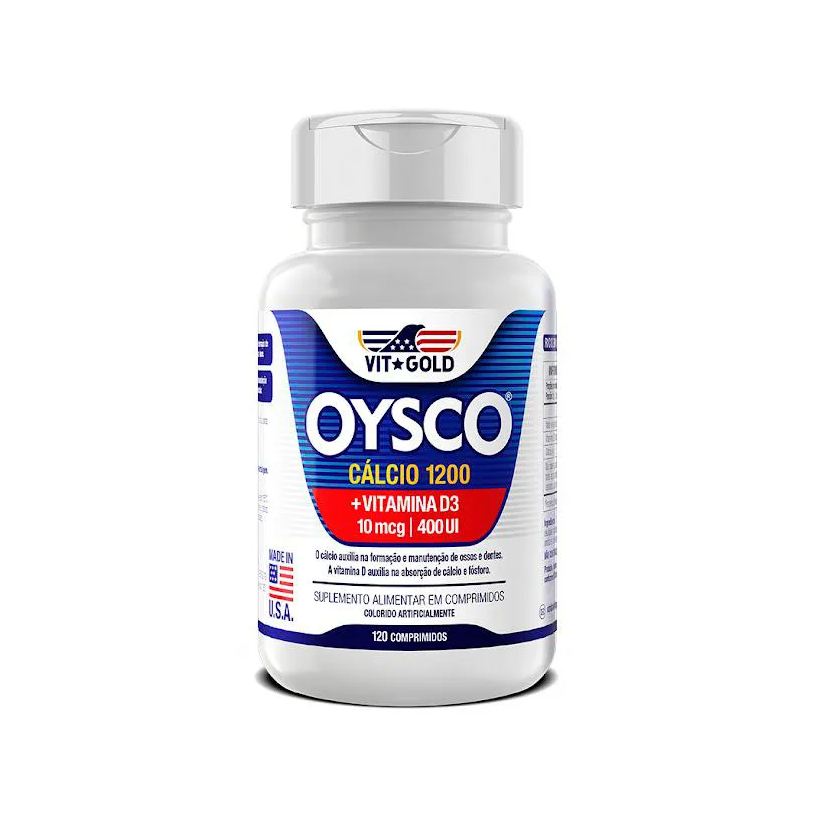 Cálcio Oysco 1200 mg + Vitamina D3 120 Comprimidos