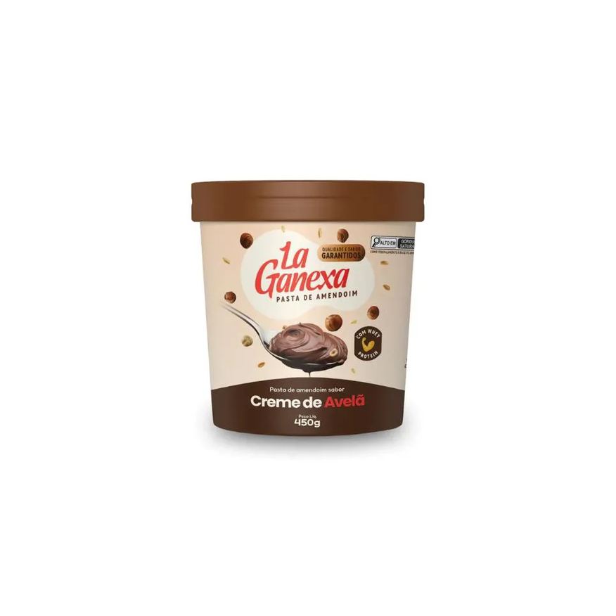 Amend Pasta de Amendoim Creme de Avelã e Whey 450g – La Ganexa
