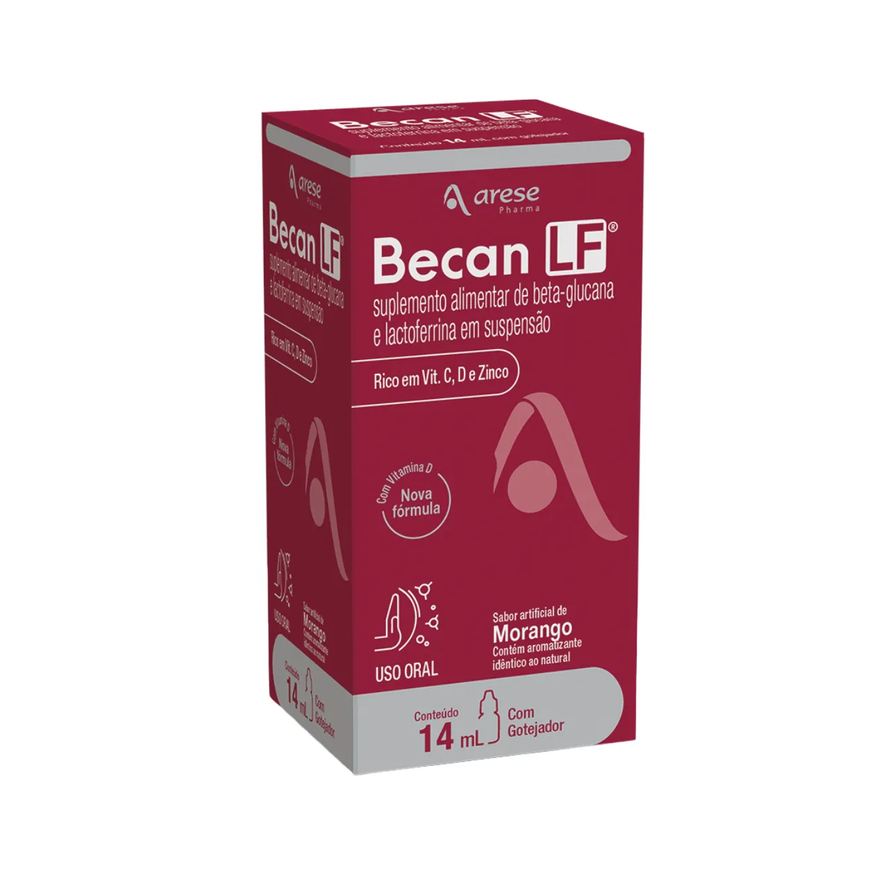 Becan Polivitamínico LF Morango 14ml
