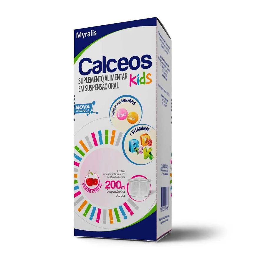 Calceos Polivitamínico Kids Cereja Infantil 200ml