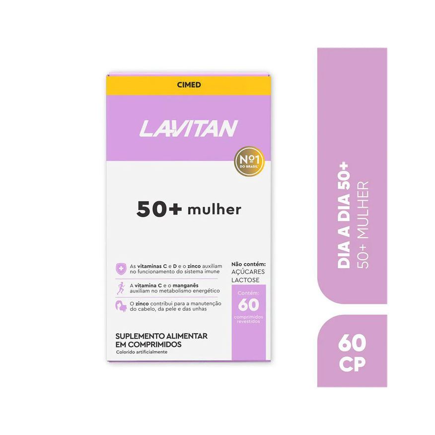 Lavitan Polivitamínico 50+ Mulher 60 cápsulas