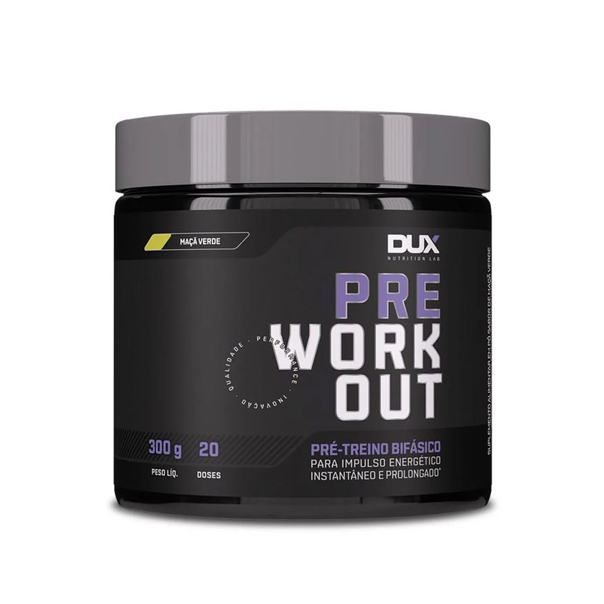 Pre Pré-treino Workout Dux Nutrition Maçã Verde 300g
