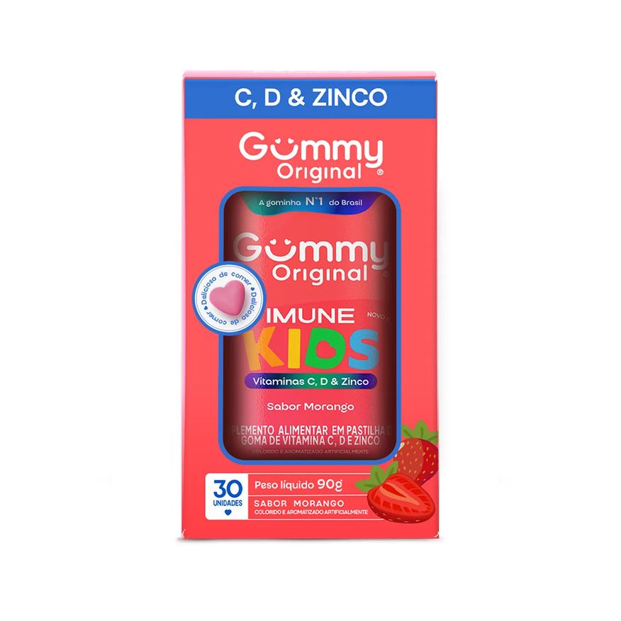 Alimentar Suplemento Gummy Kids Vitamin com 60 unidades