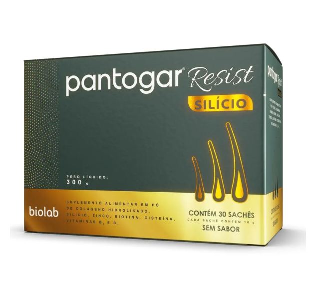 Resist Pantogar Silicio sem sabor 30 Sachês