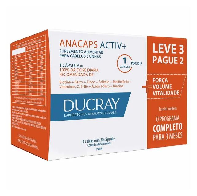 Anacaps Ducray Activ+ 90 Cápsulas