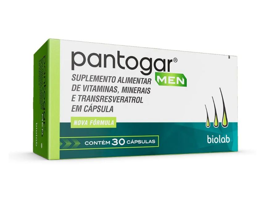 Men Pantogar com 30 Cápsulas