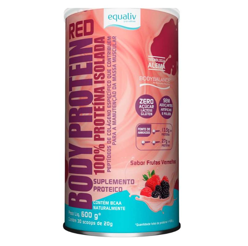 Protein Body Frutas Vermelhas Equaliv 600g