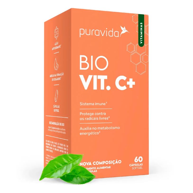 Vit Bio C+ Vitamina C Puravida 60 Cápsulas