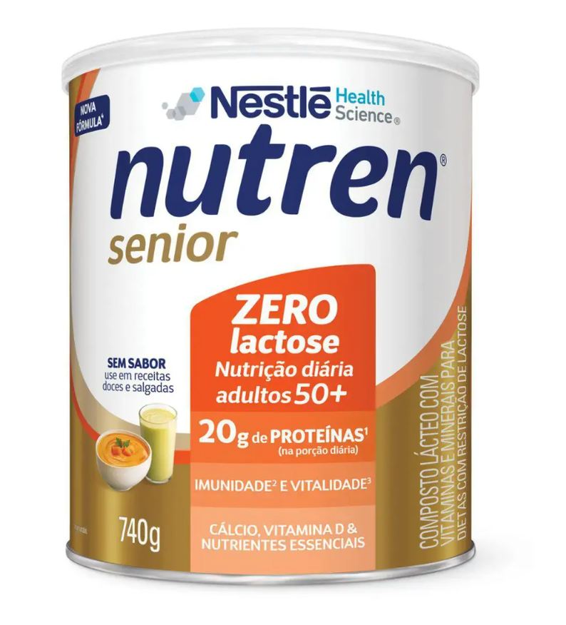 Senior Nutren Zero Lactose sem sabor 740g
