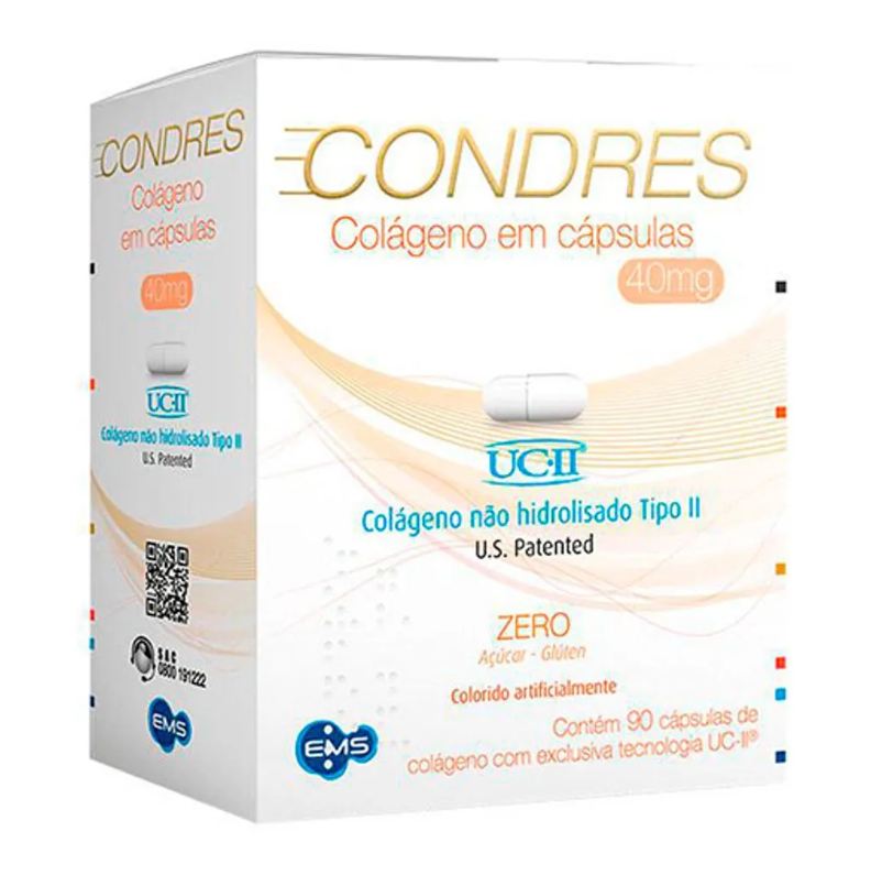 Colágeno Condres Não Hidrolisado Tipo II 40mg 90 cápsulas