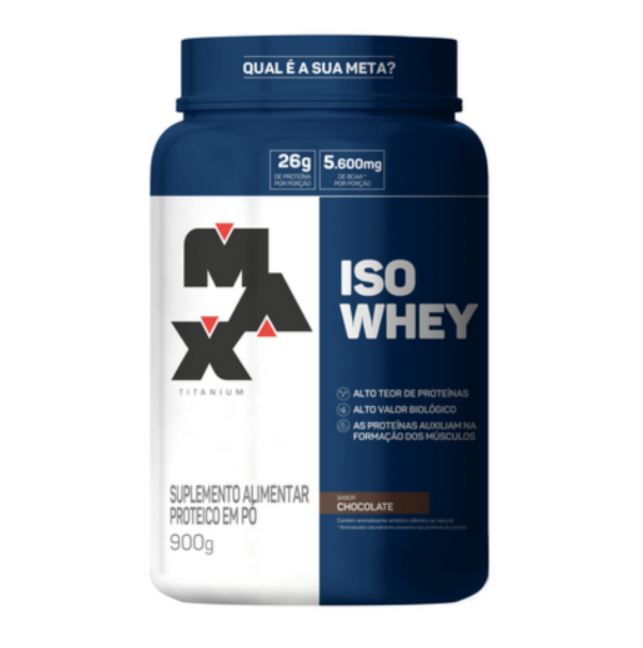Max Titanium Whey Protein Iso Whey sabor Chocolate 900g