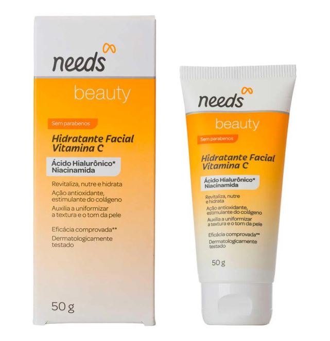 Needs Hidratante Facial Beauty Vitamina C 50g