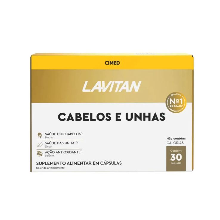 Lavitan Polivitamínico Cabelos e Unhas 60 cápsulas