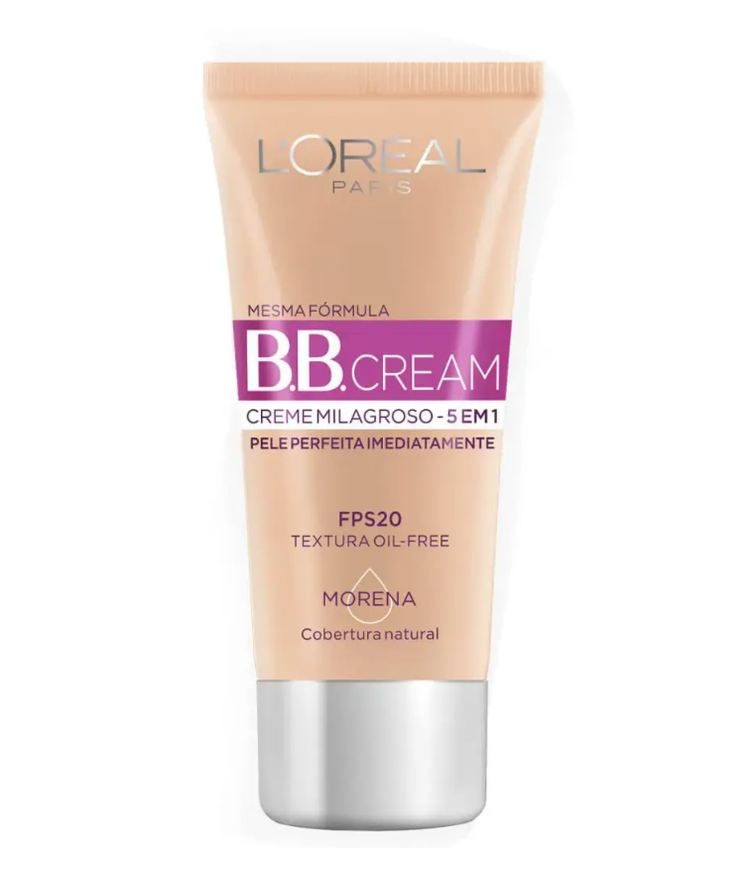 BB Base Cream L’Oréal Paris 5 em 1 Dermo Expertise Cor Morena FPS 20 30ml