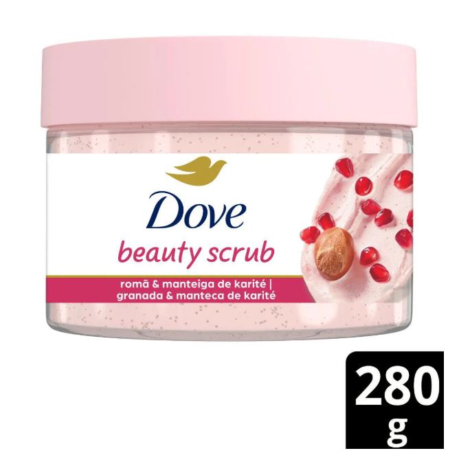 Dove Sabonete Esfoliante Beauty Scrub Romã e Manteiga de Karité 280g
