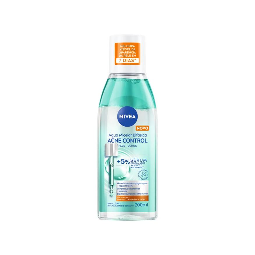 Nivea Água Micelar Bifásica Acne Control 200ml