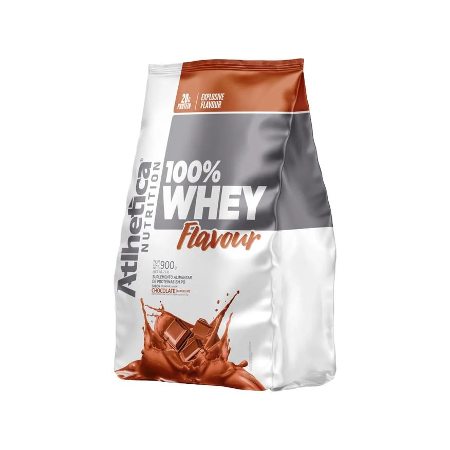 100% Atlhetica Whey Flavour 900g Chocolate Refil
