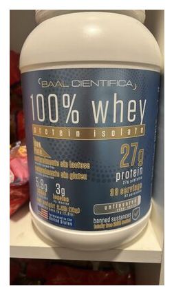CIENTIFICA BAAL 100% whey protein isolate