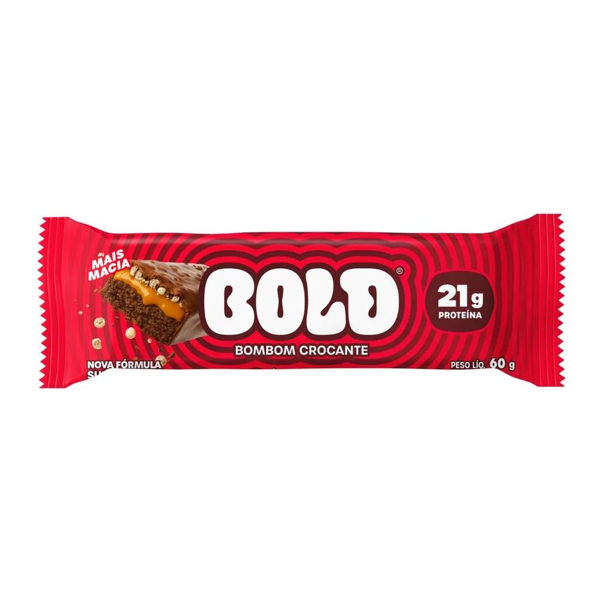 De Barra Proteína Bold Bombom Crocante 60g