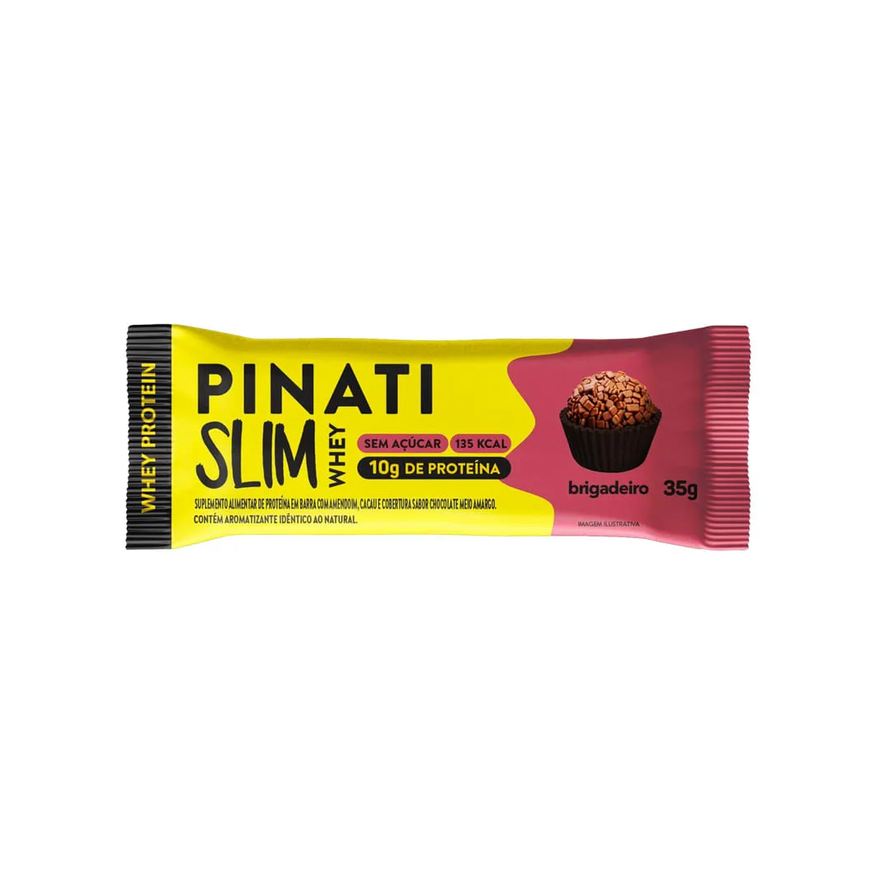 Pinati Barra Slim Whey Brigadeiro 35g