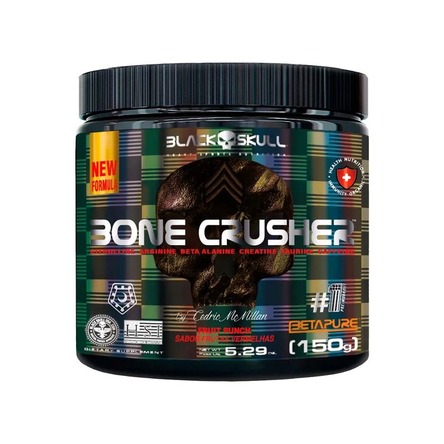 Black Skull Bone Crusher 150g Frutas Vermelhas